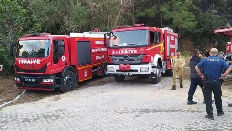 Buldan’daki yangında 1 hektar alan zarar gördü