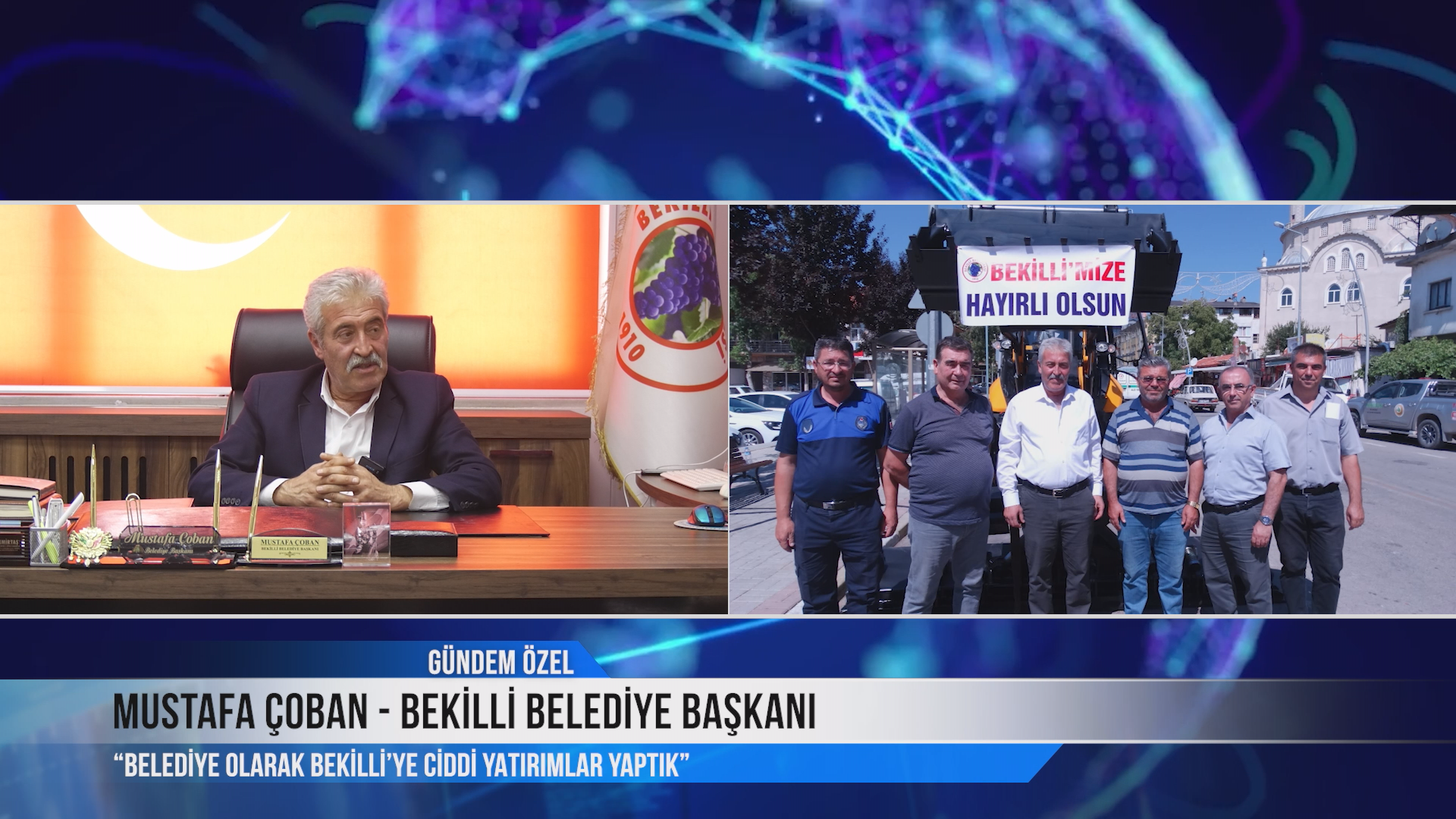 Egem TV ve BRTV Ortak Yayın Platformunda yayınlanan Gündem Özel Programı’nın konuğu Mustafa Çoban oldu