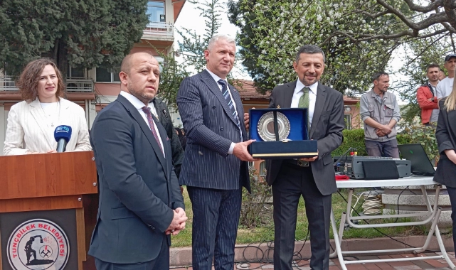 Kütahya MHP Milletvekili Ahmet Erbaş, Tunçbilek Belediye Başkanı Mustafa Düzgün’ü ziyaret etti