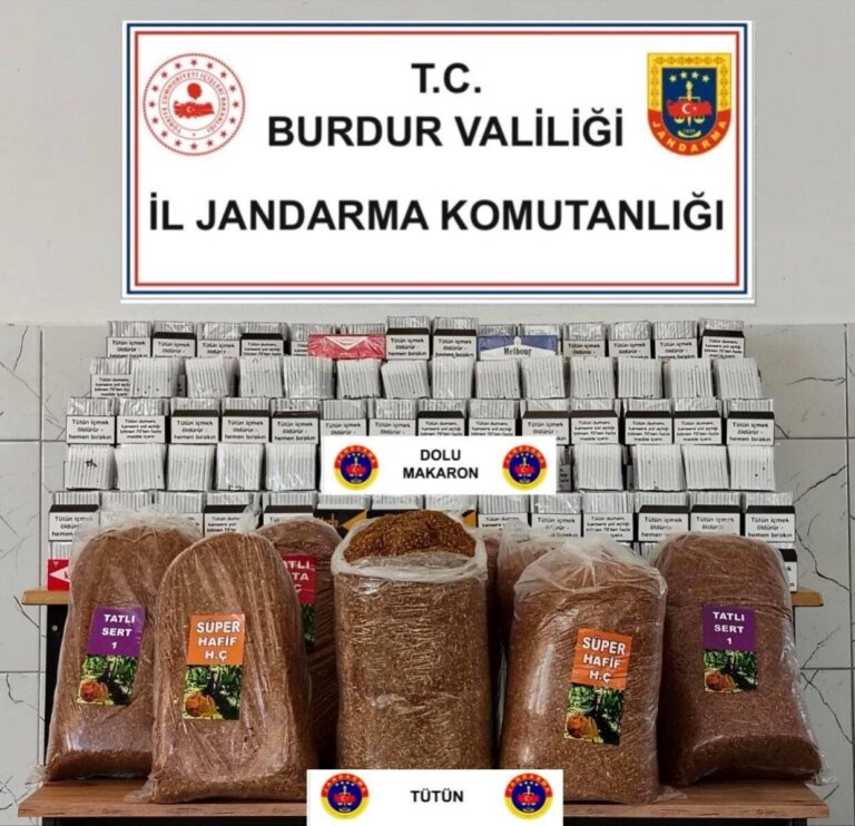 Burdur’da kaçakçılık ve narkotik operasyonlarında 3 kişi tutuklandı