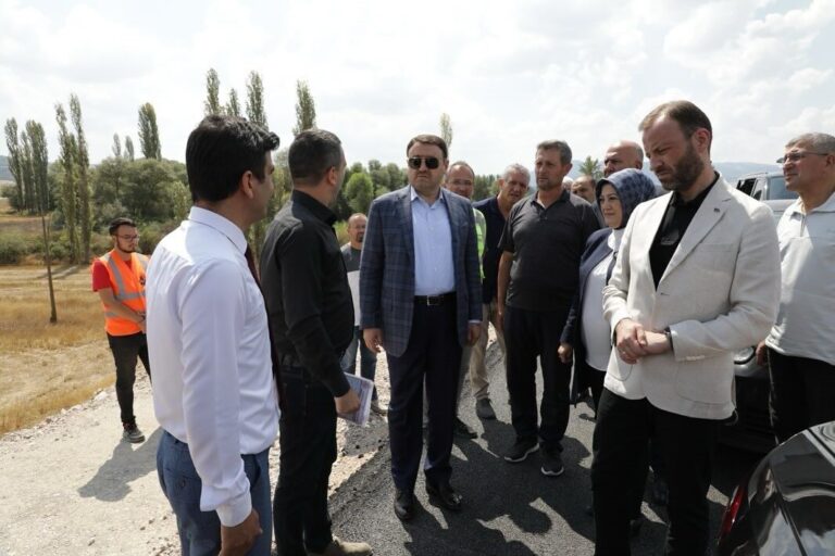 Vali Musa Işın, Hisarcık-Emet köprüsünde incelemelerde bulundu