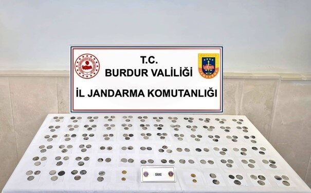Burdur’da 195 sikke ele geçirildi