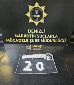 Denizli’ye 101 gram kokain getiren 4 şüpheliden 2’si tutuklandı