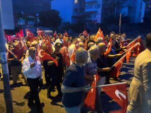 Kuşadası, Didim ve Bozdoğan’da 15 Temmuz unutulmadı